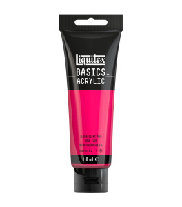 Farba akrylowa Liquitex Basics Color 118ml Tuba 987 Fluorescent Pink